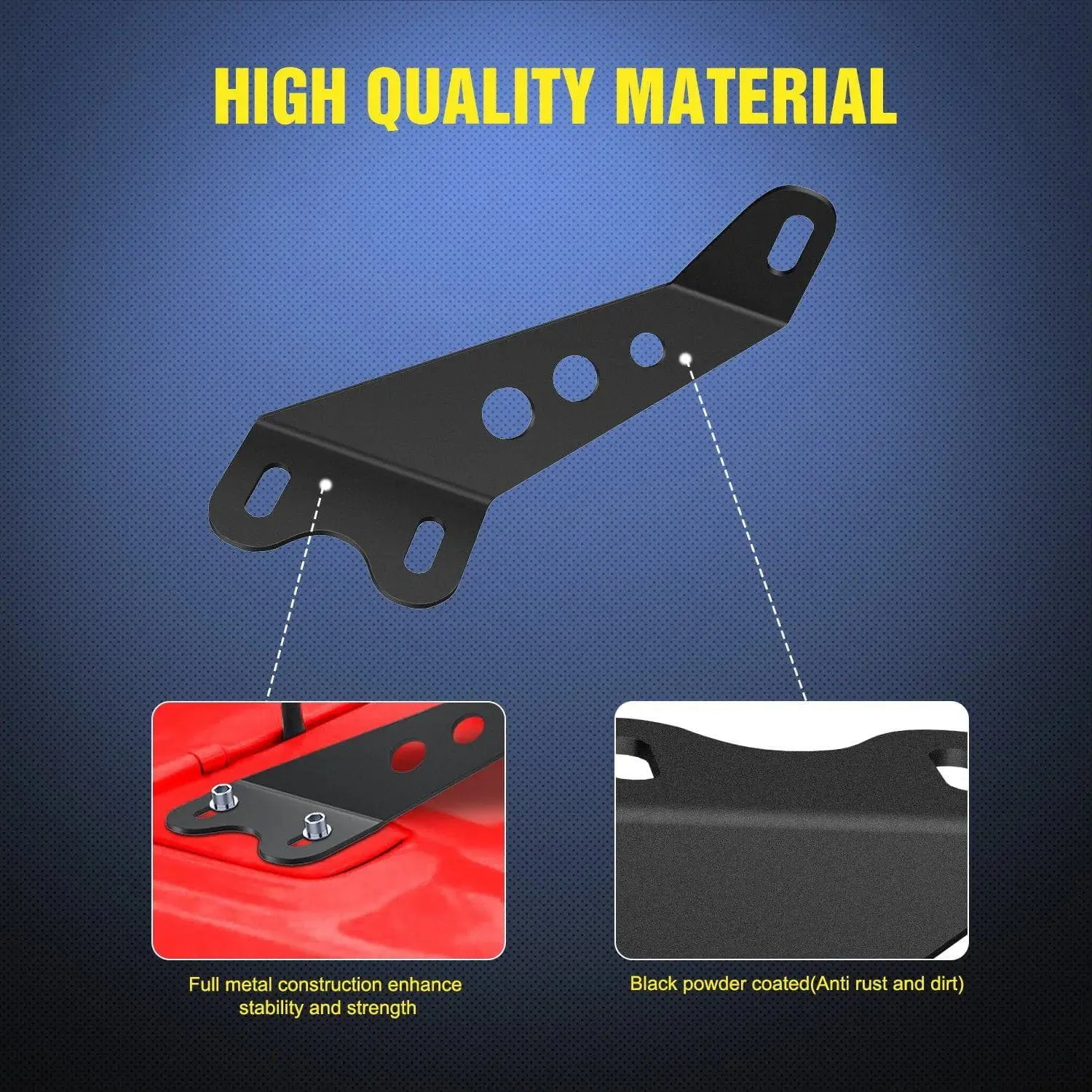 20 Inch Light Bar Hood Mounts For Jeep Wrangler JK 2007-2017