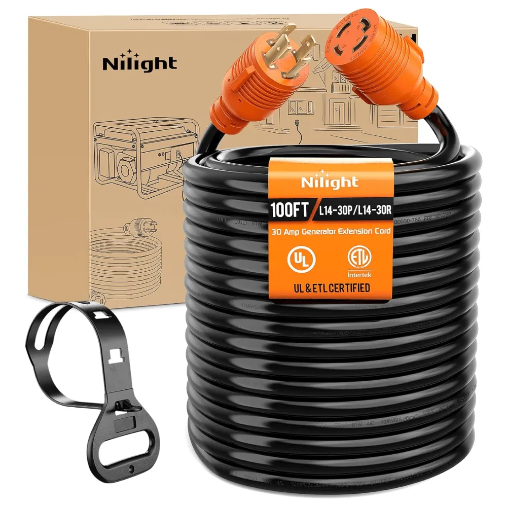 30Amp 100FT Generator Extension Cord Drag Tool