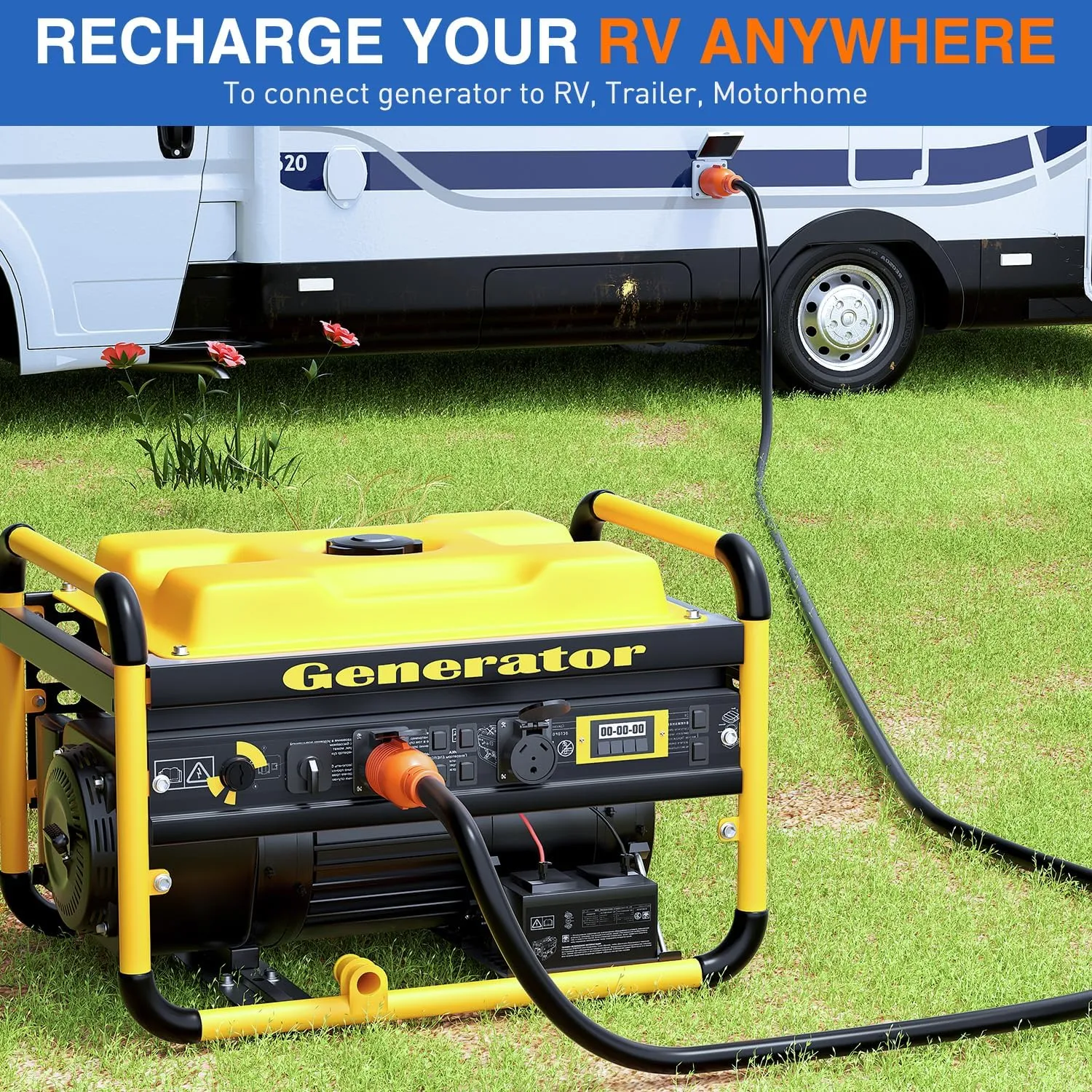30Amp 15FT Generator Extension Cord