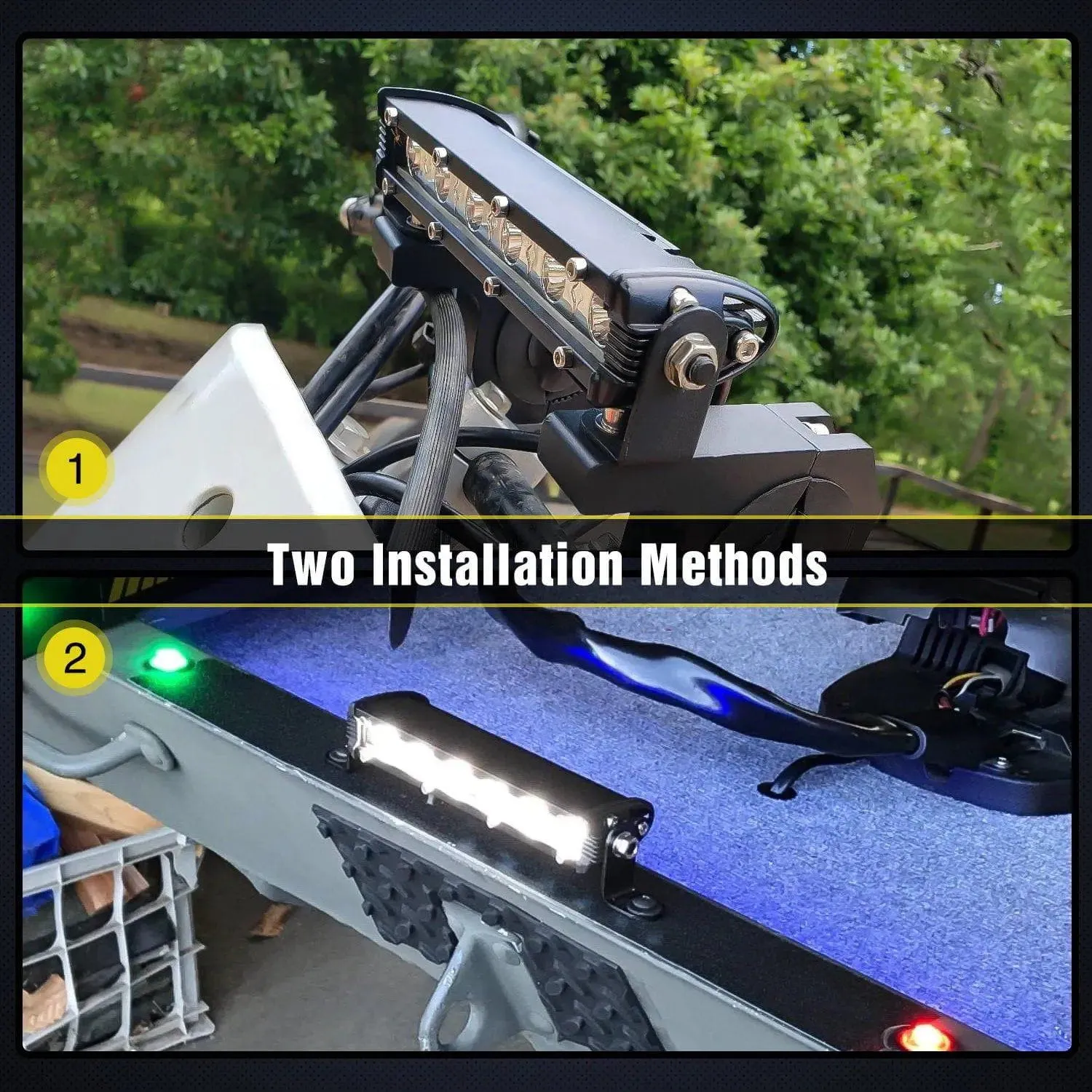 7 Inch 18W 1530LM Ultra-Slim Flood LED Light Bar (Pair)