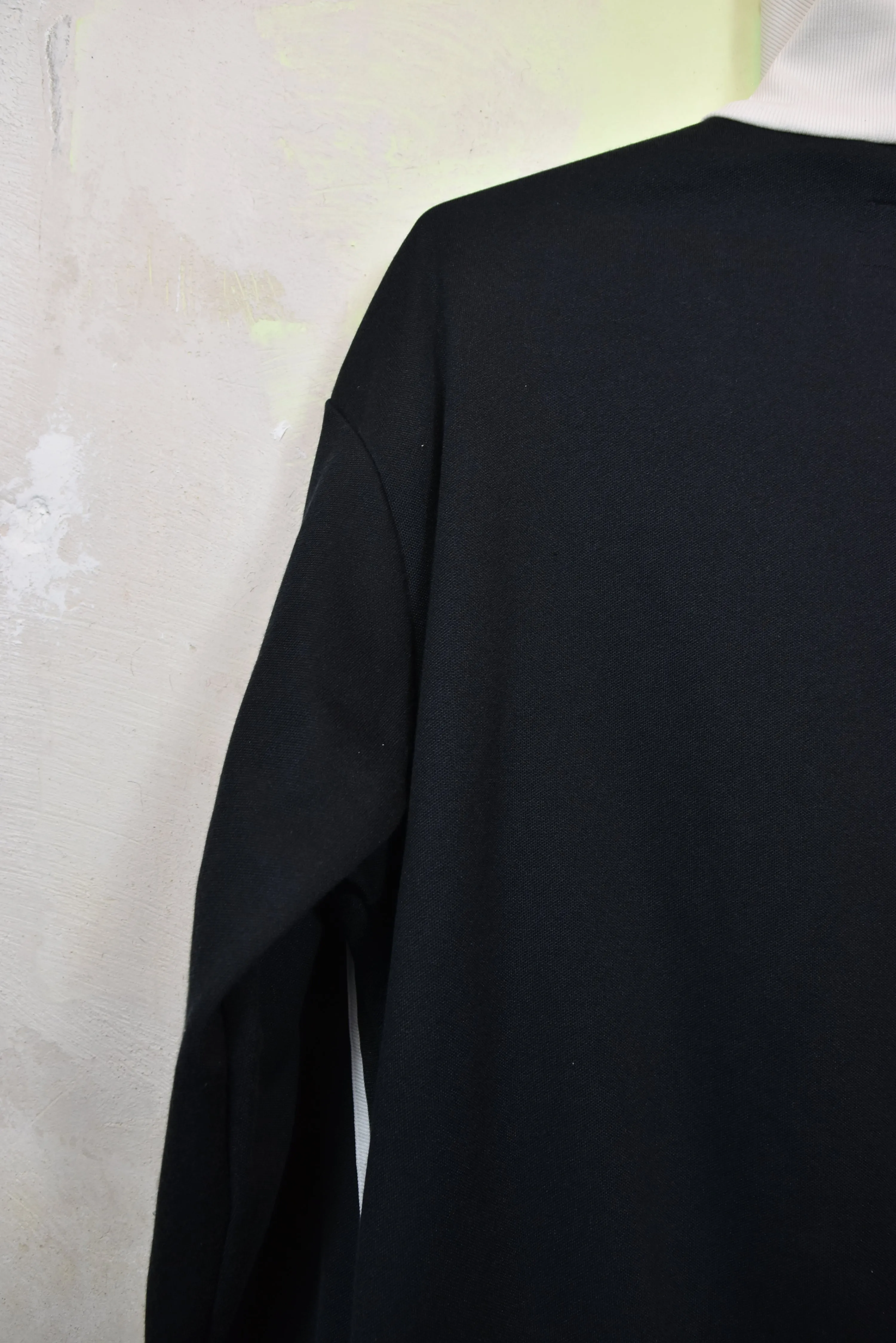 ADIDAS schwarze Trainingsjacke mit Kontrastbündchen, Gr. XL