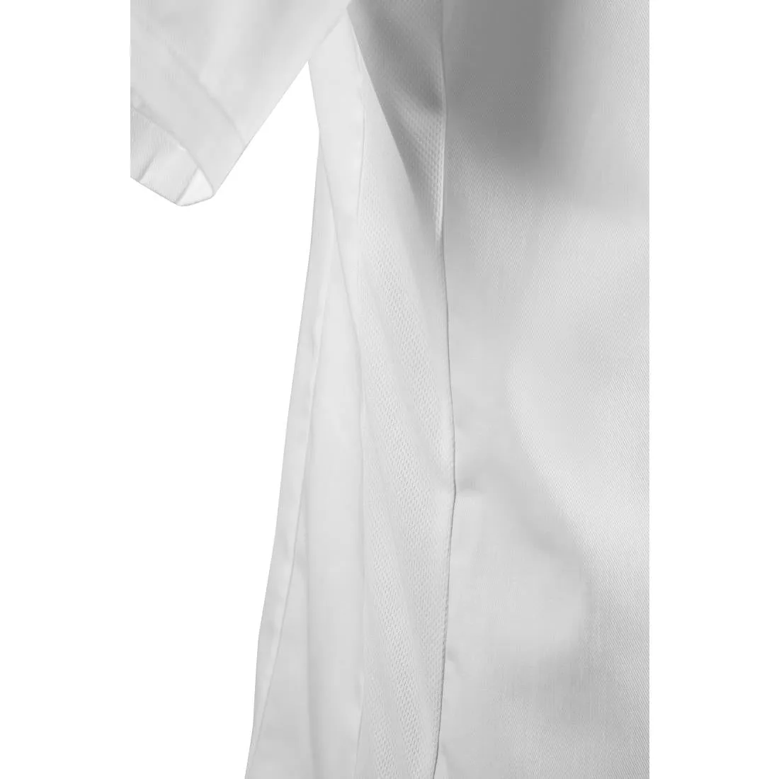 BB702-XL Southside Band Collar Chefs Jacket White Size XL