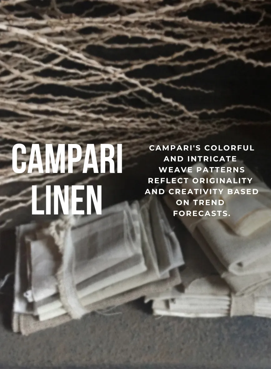 Campari Jet Blue Checks Linen Jacket