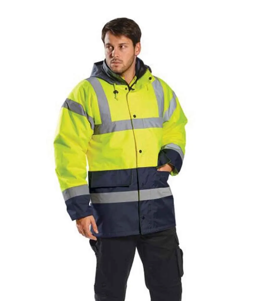 Portwest Hi-Vis Contrast Traffic Jacket