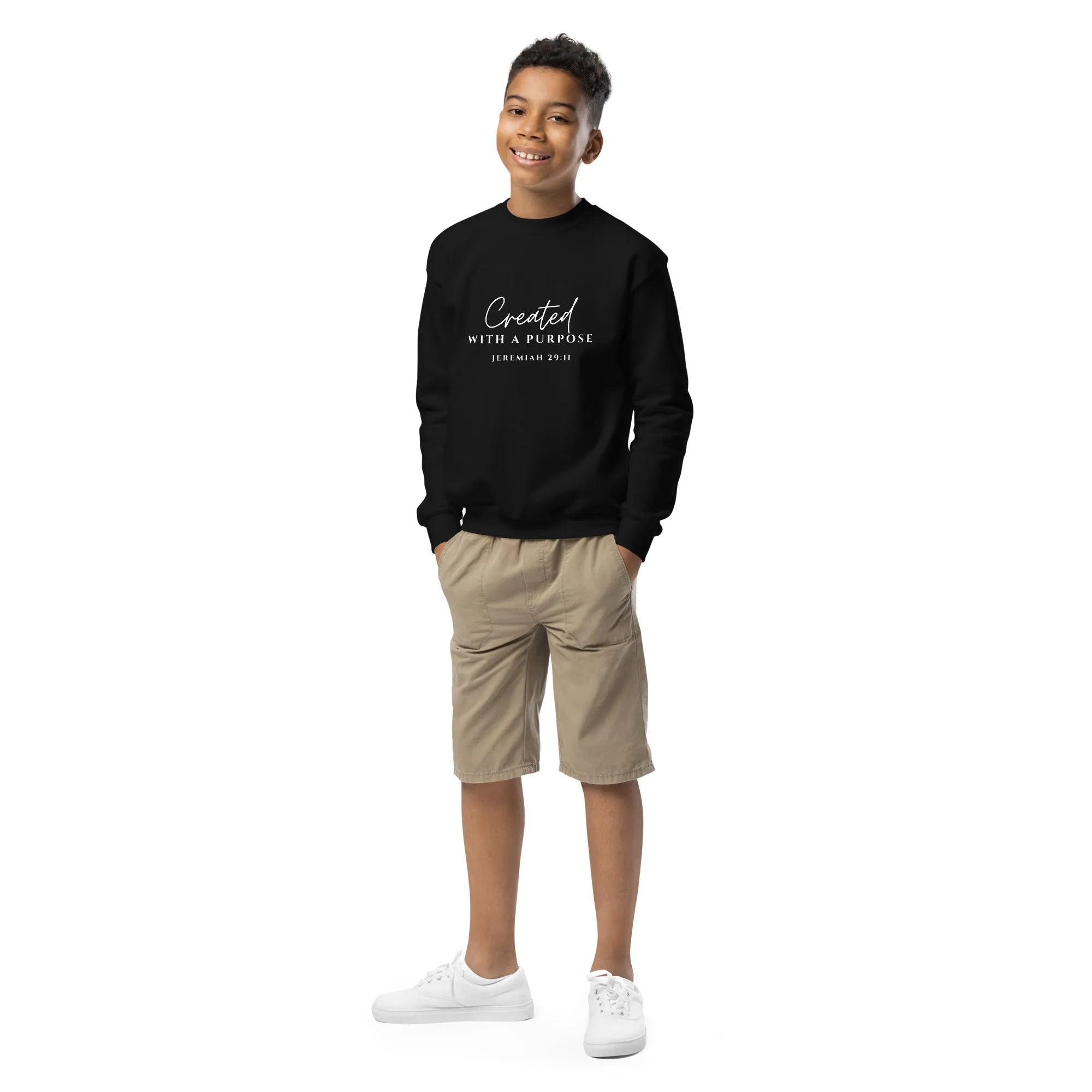 Purpose Youth crewneck sweatshirt